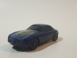 Unknown Brand Coupe Sports Car #4 Dark Blue Die Cast Toy Car Vehicle