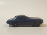 Unknown Brand Coupe Sports Car #4 Dark Blue Die Cast Toy Car Vehicle