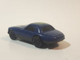 Unknown Brand Coupe Sports Car #4 Dark Blue Die Cast Toy Car Vehicle