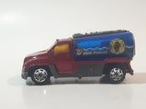2002 Matchbox Rescue Rookies H2O Patrol Tanker Truck Dark Red and Blue Die Cast Toy Car Firefighting Vehicle