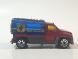 2002 Matchbox Rescue Rookies H2O Patrol Tanker Truck Dark Red and Blue Die Cast Toy Car Firefighting Vehicle