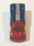 2002 Matchbox Rescue Rookies H2O Patrol Tanker Truck Dark Red and Blue Die Cast Toy Car Firefighting Vehicle