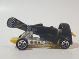 1998 Hot Wheels Flyin' Aces Dog Fighter Black Die Cast Airplane Style Toy Car Vehicle