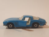 Vintage 1971 Lesney Matchbox Series No. 14 Iso Grifo Light Blue Die Cast Toy Car Vehicle with Opening Doors