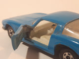 Vintage 1971 Lesney Matchbox Series No. 14 Iso Grifo Light Blue Die Cast Toy Car Vehicle with Opening Doors