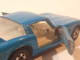 Vintage 1971 Lesney Matchbox Series No. 14 Iso Grifo Light Blue Die Cast Toy Car Vehicle with Opening Doors