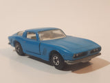 Vintage 1971 Lesney Matchbox Series No. 14 Iso Grifo Light Blue Die Cast Toy Car Vehicle with Opening Doors