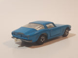Vintage 1971 Lesney Matchbox Series No. 14 Iso Grifo Light Blue Die Cast Toy Car Vehicle with Opening Doors
