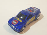 2002 Maisto Marvel Comics The Amazing Spider-Man 2000 Chevrolet SSR Truck Blue Die Cast Toy Car Vehicle