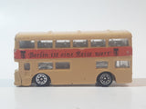 Persaud No. 1003 London Bus Berlin ist eine Reise wert' Double Decker Beige Brown Die Cast Toy Car Vehicle