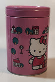 1976, 2011 Sanrio Hello Kitty Pink 6" Tall Tin Metal Coin Bank