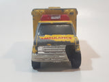 1998 Matchbox To The Rescue 1996 Ford Ambulance Yellow Die Cast Toy Car Vehicle