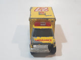 1998 Matchbox To The Rescue 1996 Ford Ambulance Yellow Die Cast Toy Car Vehicle