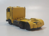 1996 Hot Wheels Ramp Truck Semi Tractor Yellow Die Cast Toy Car Vehicle