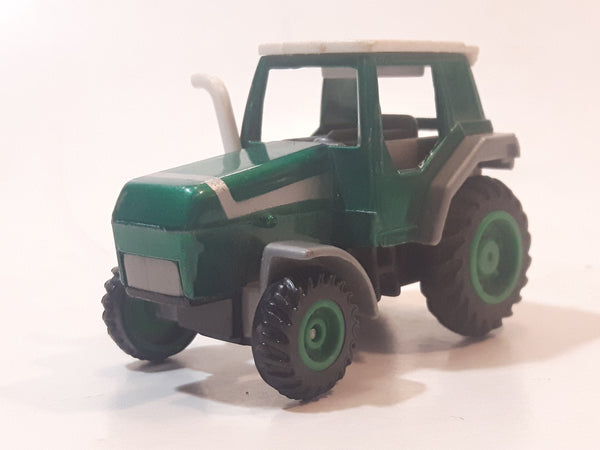 Vintage High Speed No. 6058P Farm Tractor Green Pull Back Die Cast Toy Car Vehicle