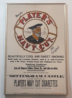 Player's Navy Cut Cigarettes The Original Nottingham Castle Metal Framed Advertising Mirror Tobacciana Collectible