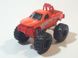 Greenbrier 4x4 Express Wheels Monster Truck Orange and Red Plastic Die Cast Toy Car Vehicle