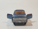 Vintage 1980s Yatming No. 1064 Laser Blazer Blue Die Cast Toy Car Vehicle with Opening Doors