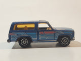 Vintage 1980s Yatming No. 1064 Laser Blazer Blue Die Cast Toy Car Vehicle with Opening Doors