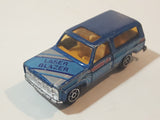 Vintage 1980s Yatming No. 1064 Laser Blazer Blue Die Cast Toy Car Vehicle with Opening Doors
