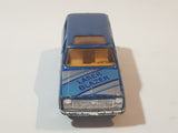 Vintage 1980s Yatming No. 1064 Laser Blazer Blue Die Cast Toy Car Vehicle with Opening Doors