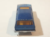 Vintage 1980s Yatming No. 1064 Laser Blazer Blue Die Cast Toy Car Vehicle with Opening Doors