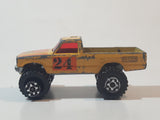 1983 Matchbox Superfast Open Back Truck 4x4 #24 Yellow Die Cast Toy Car Vehicle Made in Thailand