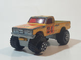 1983 Matchbox Superfast Open Back Truck 4x4 #24 Yellow Die Cast Toy Car Vehicle Made in Thailand