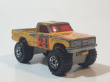 1983 Matchbox Superfast Open Back Truck 4x4 #24 Yellow Die Cast Toy Car Vehicle Made in Thailand