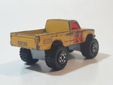 1983 Matchbox Superfast Open Back Truck 4x4 #24 Yellow Die Cast Toy Car Vehicle Made in Thailand