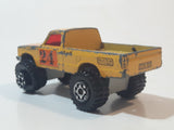 1983 Matchbox Superfast Open Back Truck 4x4 #24 Yellow Die Cast Toy Car Vehicle Made in Thailand