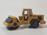 Majorette No. 226 Steam Roller Yellow Die Cast Toy Car Road Construction Equipment Vehicle