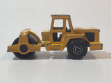 Majorette No. 226 Steam Roller Yellow Die Cast Toy Car Road Construction Equipment Vehicle