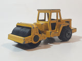 Majorette No. 226 Steam Roller Yellow Die Cast Toy Car Road Construction Equipment Vehicle