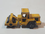 Majorette No. 226 Steam Roller Yellow Die Cast Toy Car Road Construction Equipment Vehicle