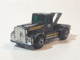 1983 Matchbox Kenworth Semi Truck Bandag Bandit Black Die Cast Toy Car Vehicle Made in Macau