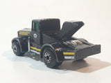 1983 Matchbox Kenworth Semi Truck Bandag Bandit Black Die Cast Toy Car Vehicle Made in Macau