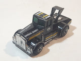 1983 Matchbox Kenworth Semi Truck Bandag Bandit Black Die Cast Toy Car Vehicle Made in Macau
