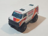 1983 Matchbox 4x4 Chevy Van White Die Cast Toy Car Vehicle Made in Macau
