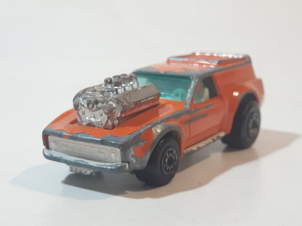 Vintage 1976 Lesney Matchbox Superfast No. 34 Vantastic Orange Die Cast Toy Car Vehicle
