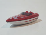 2001 Matchbox Sun Chasers Tower Boat Unit 26 Red and White Die Cast Toy Vehicle