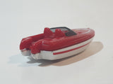 2001 Matchbox Sun Chasers Tower Boat Unit 26 Red and White Die Cast Toy Vehicle