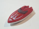 2001 Matchbox Sun Chasers Tower Boat Unit 26 Red and White Die Cast Toy Vehicle