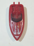2001 Matchbox Sun Chasers Tower Boat Unit 26 Red and White Die Cast Toy Vehicle
