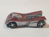2008 Hot Wheels Motoblade Dark Red Plastic Toy Car Vehicle McDonald's Happy Meal with Crash Sound - Dead Battery