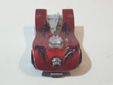 2008 Hot Wheels Motoblade Dark Red Plastic Toy Car Vehicle McDonald's Happy Meal with Crash Sound - Dead Battery
