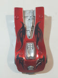 2008 Hot Wheels Motoblade Dark Red Plastic Toy Car Vehicle McDonald's Happy Meal with Crash Sound - Dead Battery
