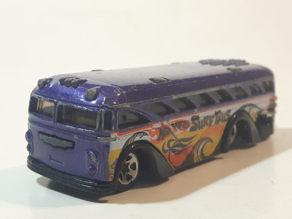 2006 Hot Wheels Urban Surfin' School Bus Purple Die Cast Toy Car Vehicle