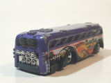 2006 Hot Wheels Urban Surfin' School Bus Purple Die Cast Toy Car Vehicle
