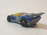 2007 Hot Wheels Track Stars Flathead Fury Blue Die Cast Toy Car Vehicle